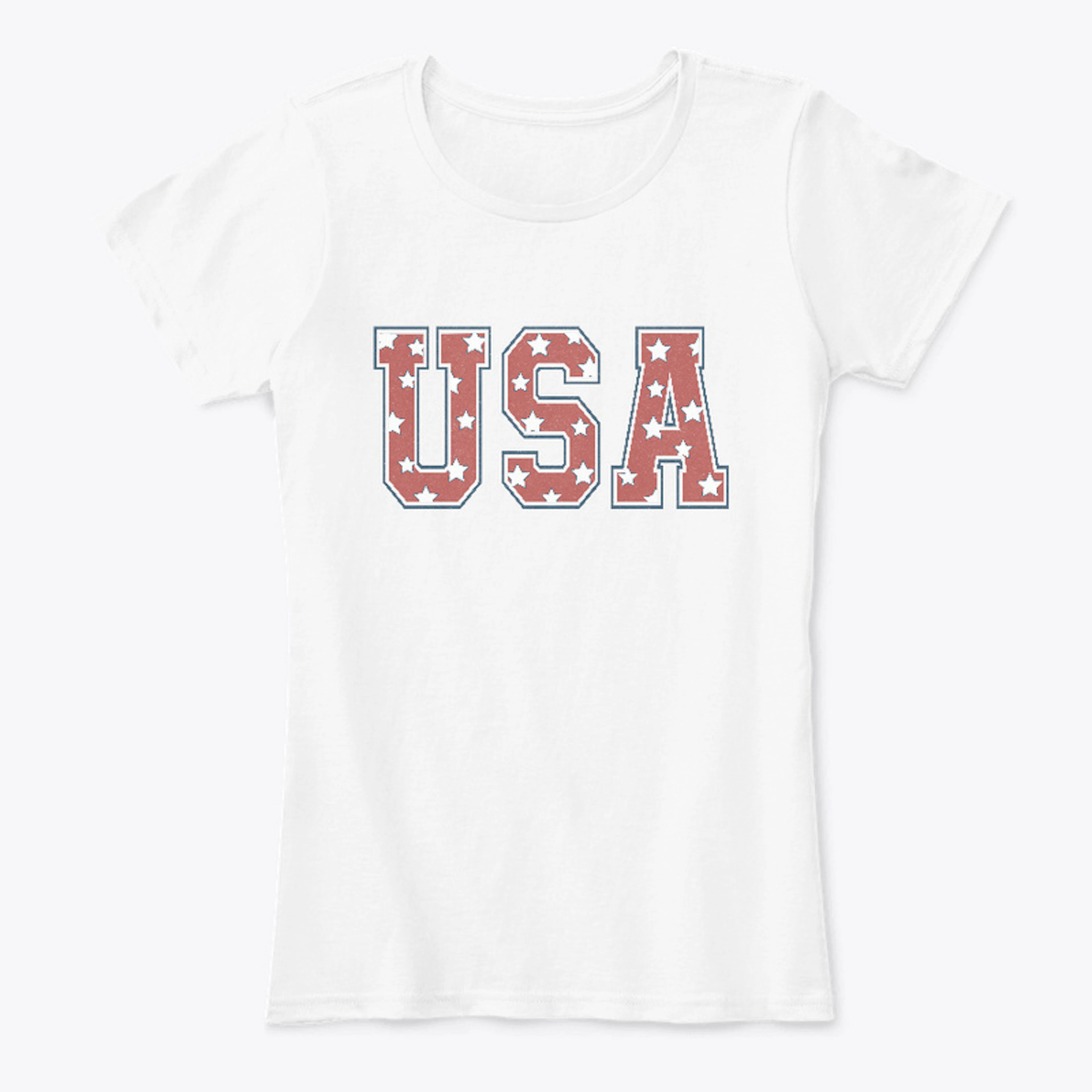 USA Vintage Print T-Shirt 