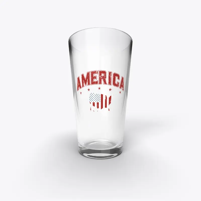 America Peacetime Pint Glass